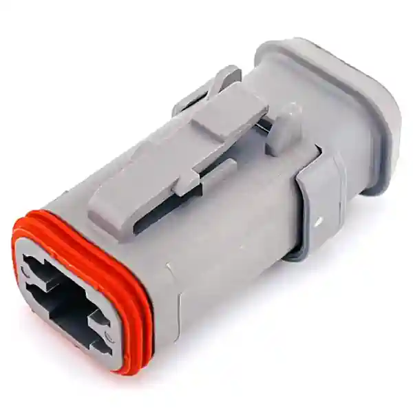 Deutsch DT06-4S-E008 Plug, Housing Only, front view